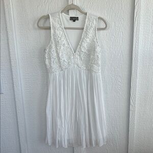 Elegant White Lace Dress